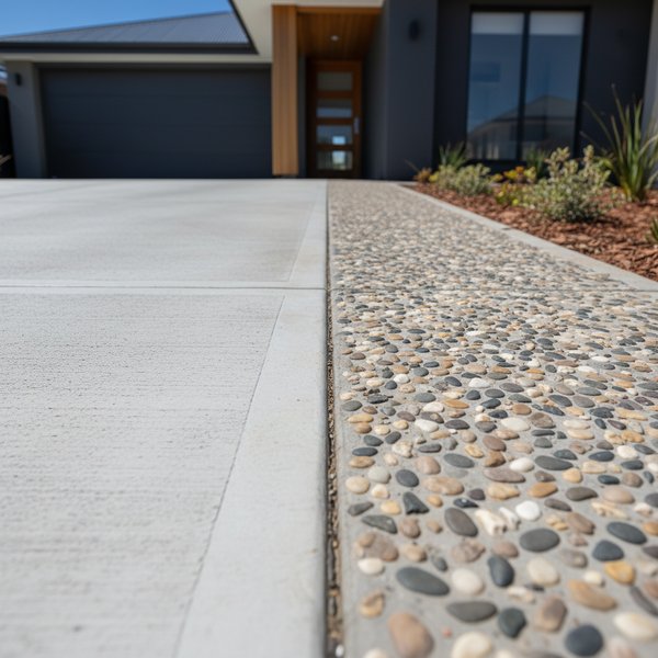 Less water at the garage with correct falls, levels, and runoff control - Concrete Driveways Adelaide