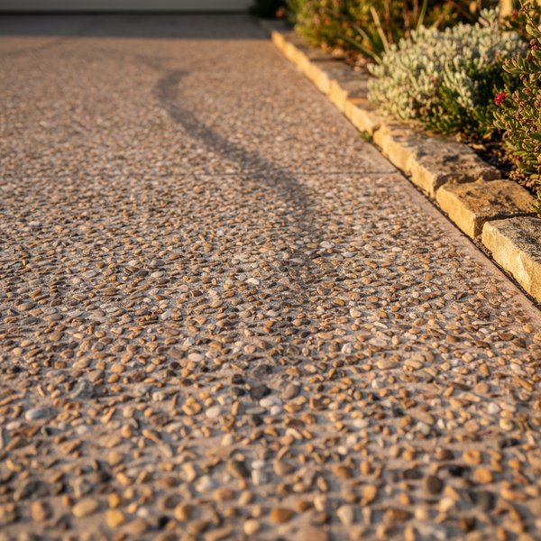 Exposed Aggregate - Step 3: The “wash” that creates stone-finish concrete texture in Adelaide